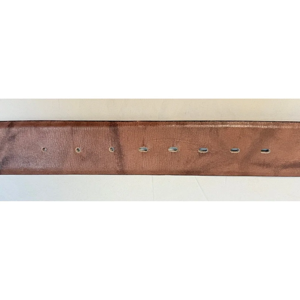 Paris Leather Belt Mens 40 Brown Good Marbled Genuine Cowhide 90017 2